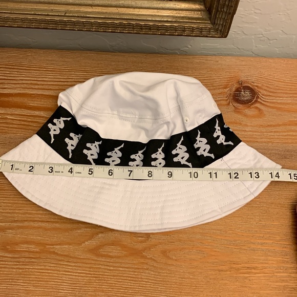 🆕 KAPPA Unisex 222 Banda Active Bzahlab White Cotton Bucket Hat Size 59 - Picture 9 of 12